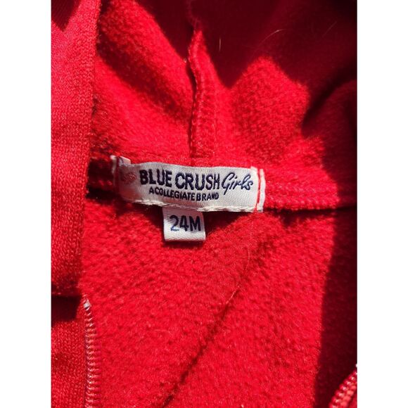 Sweet Blue Crush Girls 2 Year Old 24M Red Hoodie Zipup Jacket Toddlers Baby - Picture 3 of 6